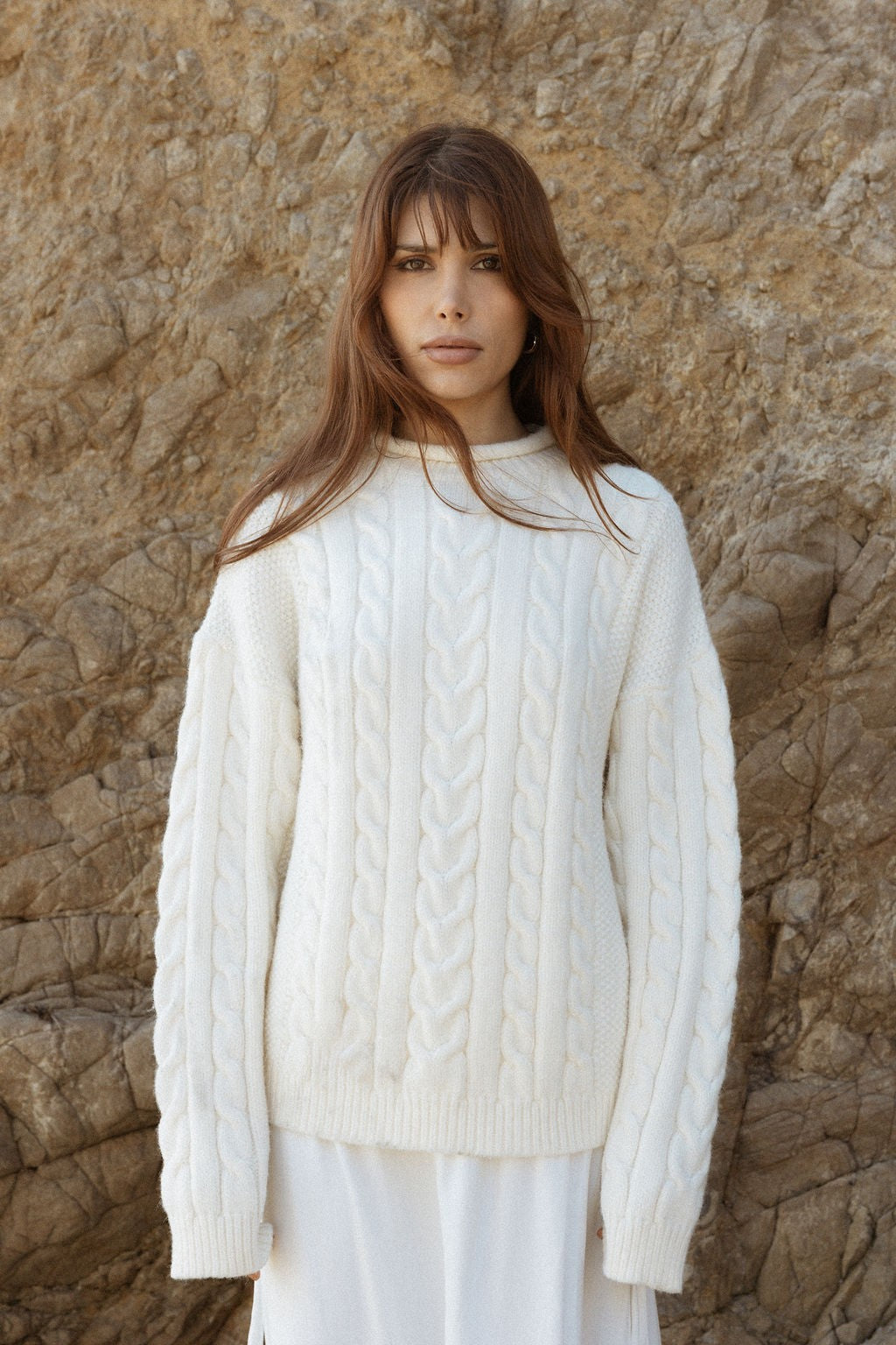the mael cable knit sweater