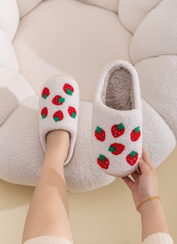 strawberry slippers