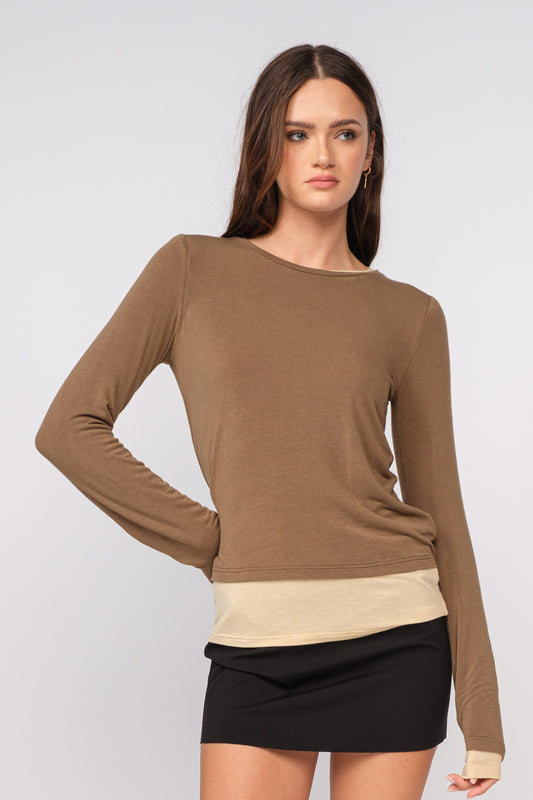 double layer l/s top