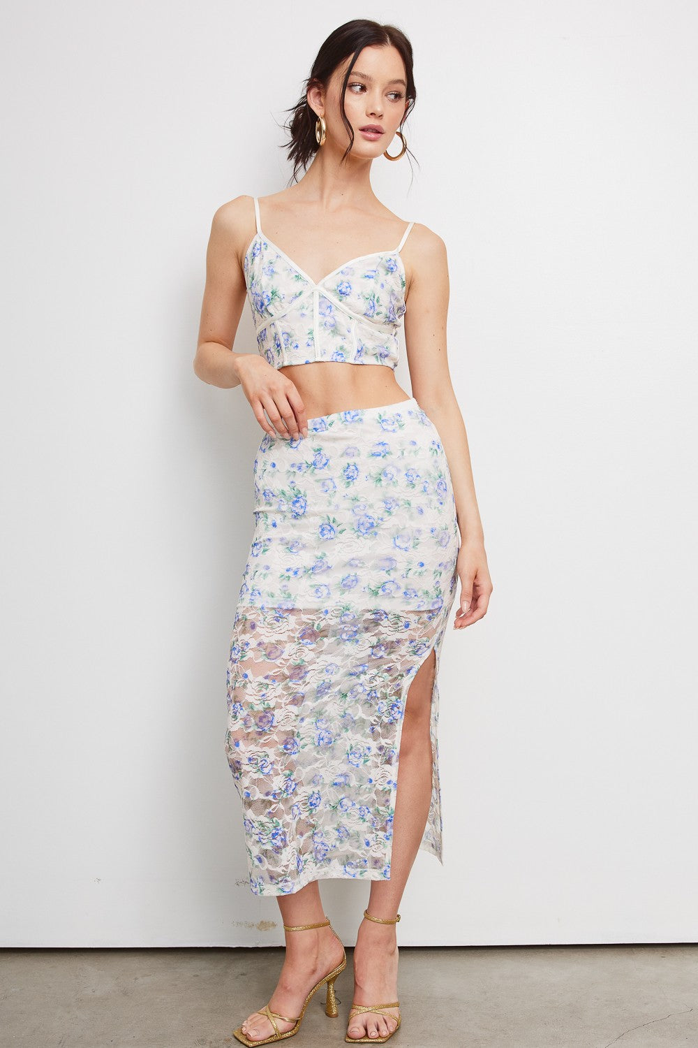 jolene floral skirt set