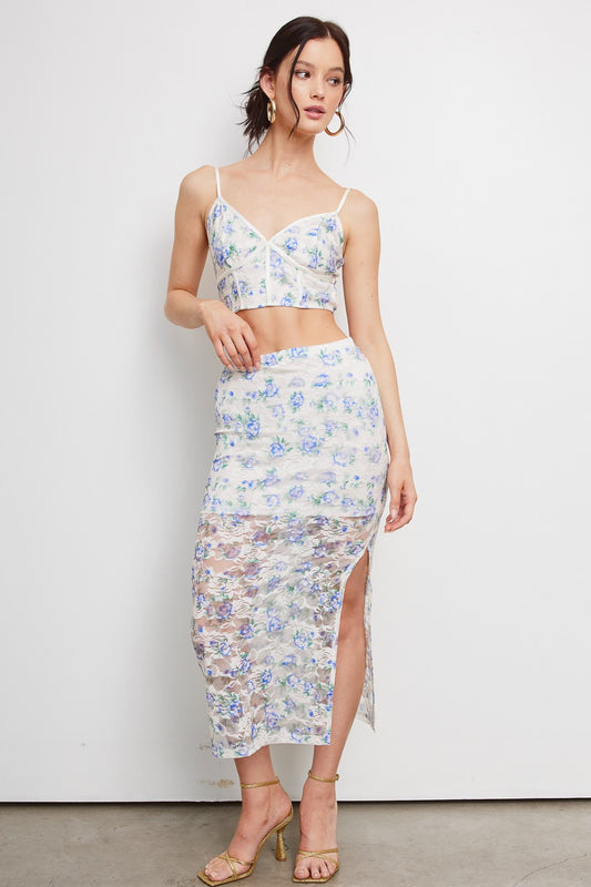 jolene floral skirt set
