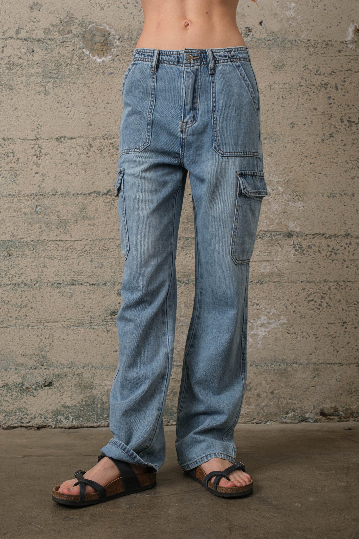 soft cargo jeans