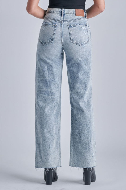 high rise dad jeans