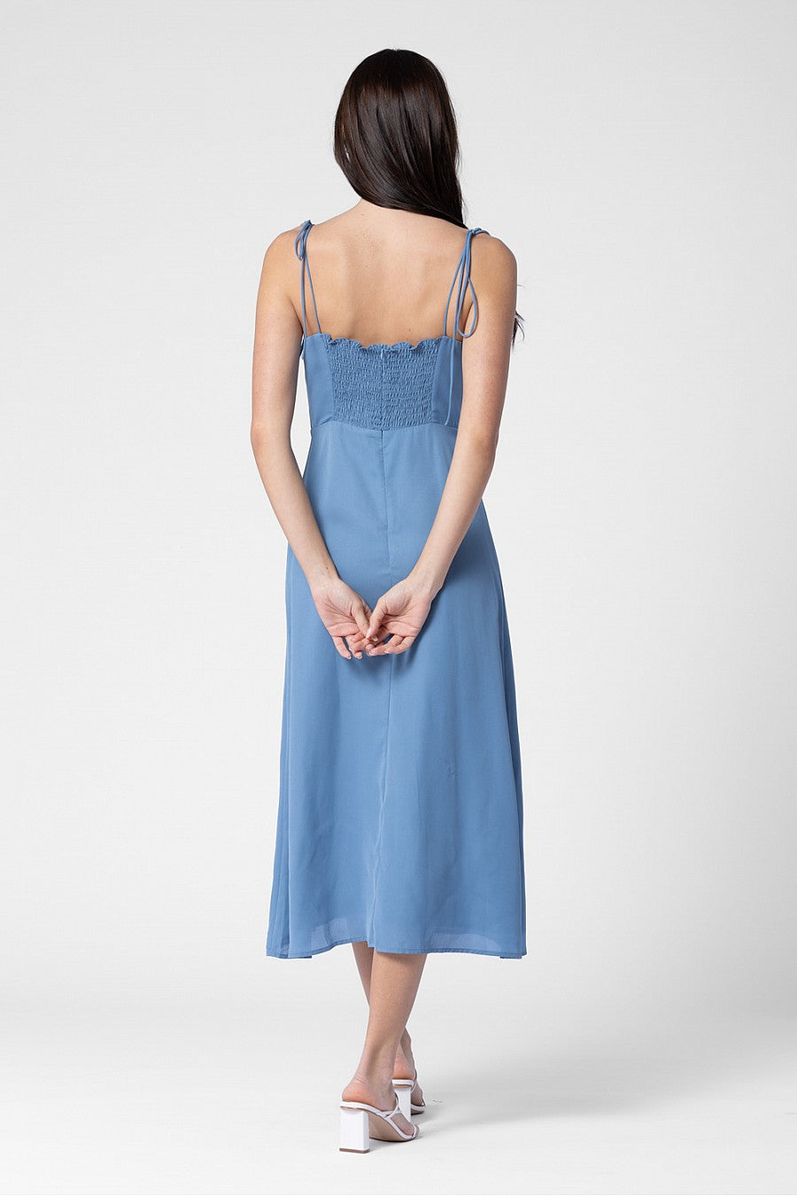 something blue midi dress