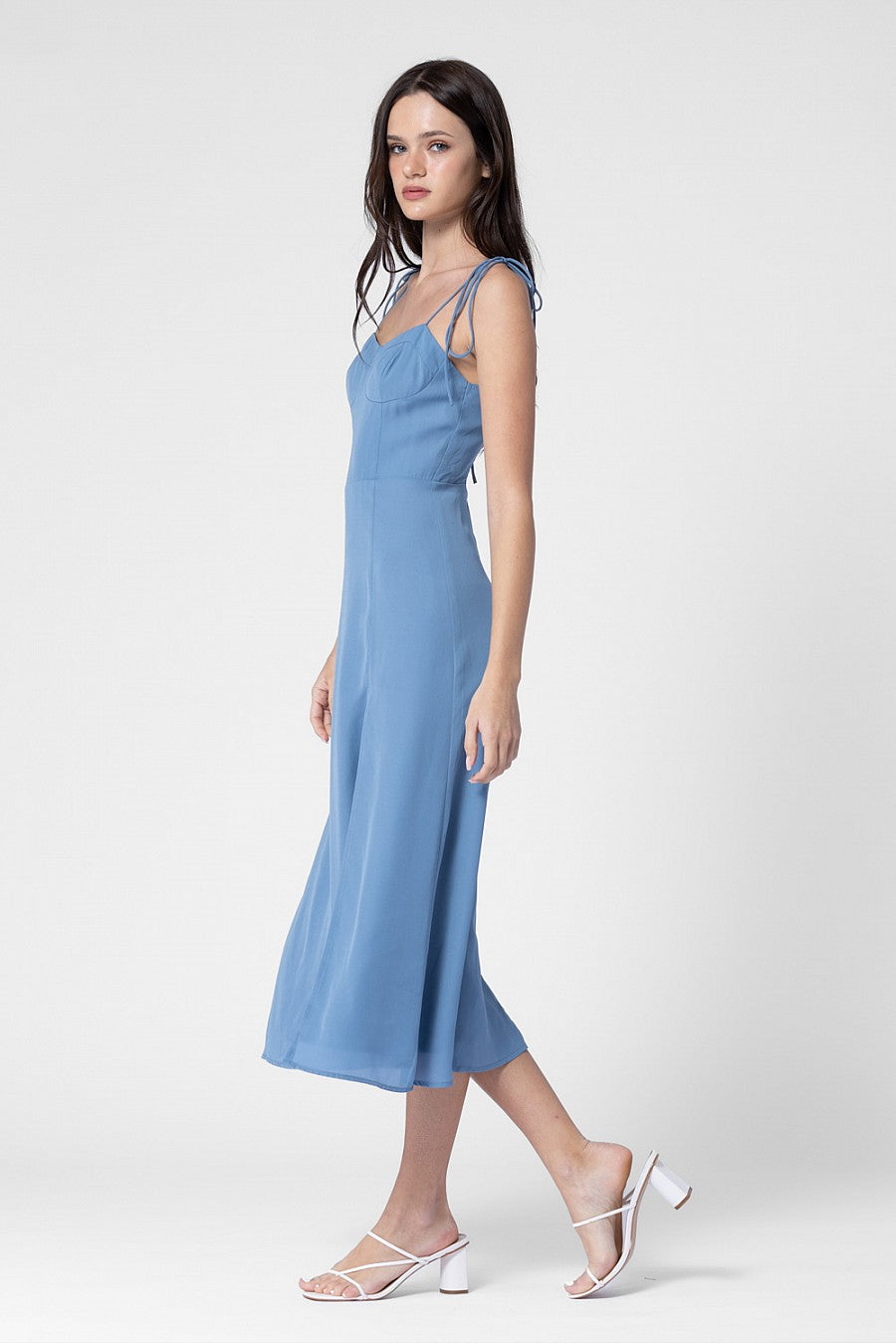 something blue midi dress